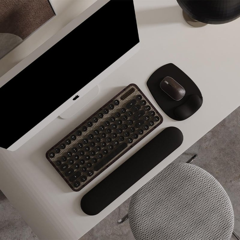 DemonChest ErgoFlow Gel Wrist Rest Mouse Pad - Ergonomic Cushion for Desk, Cute Aesthetic Computer Decor for Women; Small Mousepad Mat & Laptop Pads - Office, Home Support & Ergo Accessories Supplies (00black) - Image 2